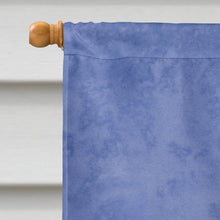 Load image into Gallery viewer, Flamingo On Slate Blue Flag Canvas House Size