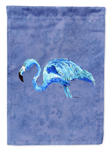 Load image into Gallery viewer, Flamingo On Slate Blue Garden Flag – Decorative Outdoor Yard Flag