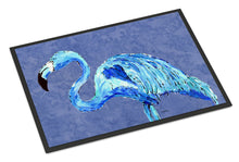 Load image into Gallery viewer, Flamingo On Slate Blue Doormat - 24x36 Decorative Floor Mat – Indoor/Outdoor Rug