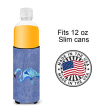 Load image into Gallery viewer, Flamingo On Slate Blue Slim Can Hugger – Fun &amp; Functional Drink Coolers 8873MUK