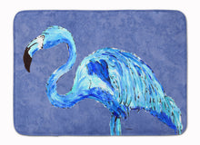 Load image into Gallery viewer, Flamingo On Slate Blue Machine Washable Memory Foam Mat 8873RUG