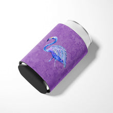 Load image into Gallery viewer, Flamingo on Purple Can or Bottle Beverage Insulator Hugger