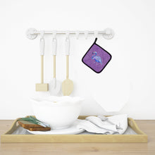 Load image into Gallery viewer, Flamingo on Purple Pot Holders - Set of 2 Decorative Kitchen Helpers | Made in the USA 8874PTHD