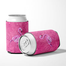 Load image into Gallery viewer, Flamingo on Pink Can or Bottle Beverage Insulator Hugger