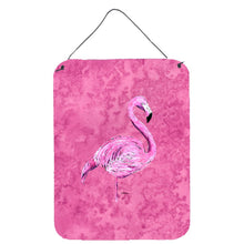 Load image into Gallery viewer, Flamingo on Pink Aluminium Metal Wall or Door Hanging Prints