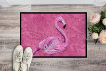 Load image into Gallery viewer, Flamingo on Pink Doormat - 24x36 Decorative Floor Mat – Indoor/Outdoor Rug