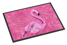Load image into Gallery viewer, Flamingo on Pink Doormat - 24x36 Decorative Floor Mat – Indoor/Outdoor Rug