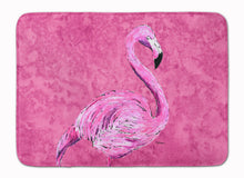 Load image into Gallery viewer, Flamingo on Pink Machine Washable Memory Foam Mat 8875RUG