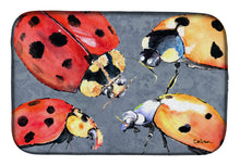 Load image into Gallery viewer, Lady Bug Multiple Dish Drying Mat – Absorbent, Artistic Kitchen Essentials 8876DDM