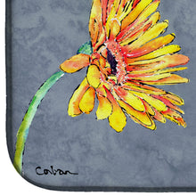Load image into Gallery viewer, Gerber Daisy and Buttefly Dish Drying Mat – Absorbent, Artistic Kitchen Essentials 8877DDM