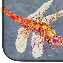 Load image into Gallery viewer, Dragonfly Times Three Dish Drying Mat – Absorbent, Artistic Kitchen Essentials 8878DDM