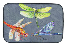 Load image into Gallery viewer, Dragonfly Times Three Dish Drying Mat – Absorbent, Artistic Kitchen Essentials 8878DDM