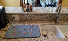 Load image into Gallery viewer, Ants Dish Drying Mat – Absorbent, Artistic Kitchen Essentials 8880DDM