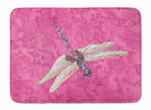 Load image into Gallery viewer, Dragonfly on Pink Machine Washable Memory Foam Mat 8891RUG