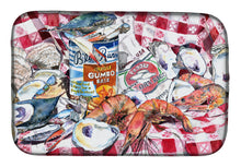 Load image into Gallery viewer, Blue Runner Gumbo Receipe Dish Drying Mat – Absorbent, Artistic Kitchen Essentials 8894DDM