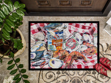 Load image into Gallery viewer, Blue Runner Gumbo Receipe Doormat - 24x36 Decorative Floor Mat – Indoor/Outdoor Rug