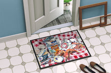 Load image into Gallery viewer, Blue Runner Gumbo Receipe Doormat - 24x36 Decorative Floor Mat – Indoor/Outdoor Rug