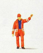 Load image into Gallery viewer, Preiser 28009 HO Scale Individual Figure - Modern Switchman w/Safety Uniform