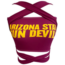 Load image into Gallery viewer, Arizona State ASU Maroon Multi Way Bandeau Top
