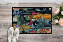 Load image into Gallery viewer, Blue Crabby Wine Bottles Doormat - 24x36 Decorative Floor Mat – Indoor/Outdoor Rug