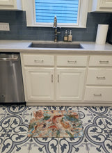Load image into Gallery viewer, Crabs, Shrimp and Oysters on the loose Machine Washable Memory Foam Mat 8939RUG