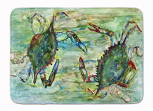 Load image into Gallery viewer, Blue Crab Standoff Machine Washable Memory Foam Mat 8940RUG