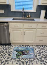 Load image into Gallery viewer, Loggerhead Turtle in a Dive Machine Washable Memory Foam Mat 8941RUG