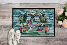 Load image into Gallery viewer, Crabs, Shrimp and Oysters in Water Doormat - 24x36 Decorative Floor Mat – Indoor/Outdoor Rug