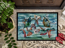 Load image into Gallery viewer, Crabs, Shrimp and Oysters in Water Doormat - 24x36 Decorative Floor Mat – Indoor/Outdoor Rug