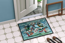 Load image into Gallery viewer, Crabs, Shrimp and Oysters in Water Doormat - 24x36 Decorative Floor Mat – Indoor/Outdoor Rug
