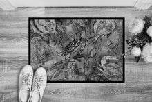 Load image into Gallery viewer, Grey Canvas Abstract Crabs Doormat - 24x36 Decorative Floor Mat – Indoor/Outdoor Rug