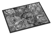 Load image into Gallery viewer, Grey Canvas Abstract Crabs Doormat - 24x36 Decorative Floor Mat – Indoor/Outdoor Rug