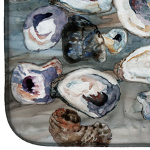 Load image into Gallery viewer, Bunch of Oysters Dish Drying Mat – Absorbent, Artistic Kitchen Essentials 8957DDM