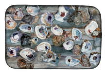Load image into Gallery viewer, Bunch of Oysters Dish Drying Mat – Absorbent, Artistic Kitchen Essentials 8957DDM