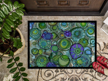 Load image into Gallery viewer, Abstract in Blues and Greens Doormat - 24x36 Decorative Floor Mat – Indoor/Outdoor Rug