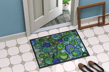 Load image into Gallery viewer, Abstract in Blues and Greens Doormat - 24x36 Decorative Floor Mat – Indoor/Outdoor Rug