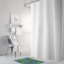 Load image into Gallery viewer, Abstract in Blues and Greens Machine Washable Memory Foam Mat 8962RUG