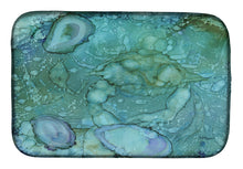 Load image into Gallery viewer, Abstract Crabs and Oysters Dish Drying Mat – Absorbent, Artistic Kitchen Essentials 8963DDM