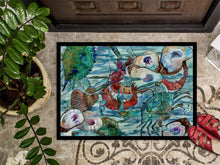 Load image into Gallery viewer, Watery Shrimp, Crabs and Oysters Doormat - 24x36 Decorative Floor Mat – Indoor/Outdoor Rug