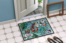 Load image into Gallery viewer, Watery Shrimp, Crabs and Oysters Doormat - 24x36 Decorative Floor Mat – Indoor/Outdoor Rug