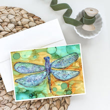 Load image into Gallery viewer, Abstract Dragonfly Greeting Cards -  Blank Note Cards – 8-Pack of Artist-Designed Cards with Envelopes