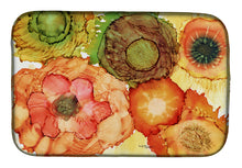 Load image into Gallery viewer, Abstract Flowers Blossoms Dish Drying Mat – Absorbent, Artistic Kitchen Essentials 8970DDM