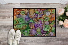 Load image into Gallery viewer, Abstract in Purple Green and Orange Doormat - 24x36 Decorative Floor Mat – Indoor/Outdoor Rug
