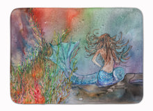Load image into Gallery viewer, Brunette Mermaid Water Fantasy Machine Washable Memory Foam Mat 8972RUG