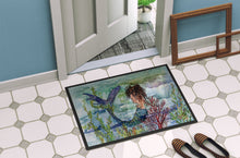 Load image into Gallery viewer, Brunette Mermaid Coral Fantasy Doormat - 24x36 Decorative Floor Mat – Indoor/Outdoor Rug