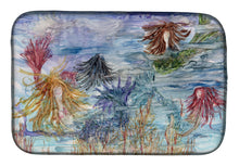 Load image into Gallery viewer, Abstract Mermaid Water Fantasy Dish Drying Mat – Absorbent, Artistic Kitchen Essentials 8975DDM