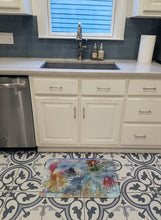 Load image into Gallery viewer, Abstract Mermaid Water Fantasy Machine Washable Memory Foam Mat 8975RUG
