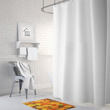 Load image into Gallery viewer, Abstract in Orange and Greens Machine Washable Memory Foam Mat 8976RUG