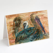 Load image into Gallery viewer, Abstract Pelicans Greeting Cards -  Blank Note Cards – 8-Pack of Artist-Designed Cards with Envelopes