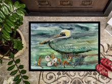 Load image into Gallery viewer, Watery Pelican, Shrimp, Crab and Oysters Doormat - 24x36 Decorative Floor Mat – Indoor/Outdoor Rug